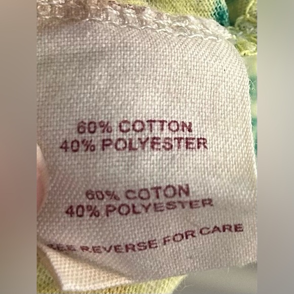 Colorful Boho Maxi Dress- Empire Waist, Crochet Lace Detail, Halter Ties- Size L - Picture 9 of 9